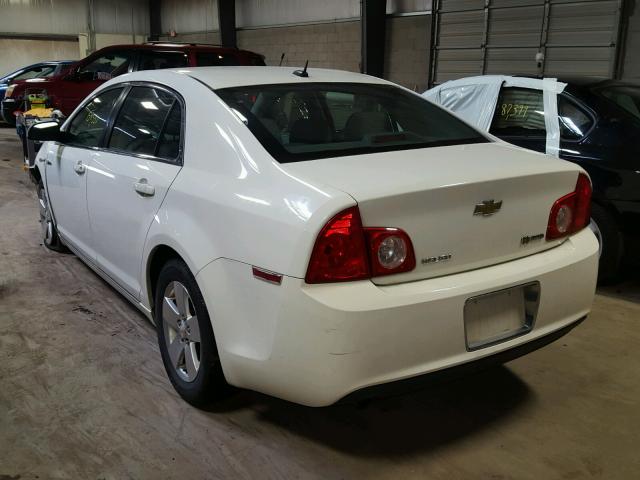 1G1ZF57528F263998 - 2008 CHEVROLET MALIBU HYB WHITE photo 3