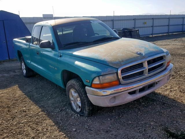 1B7GG23Y1VS145812 - 1997 DODGE DAKOTA TEAL photo 1