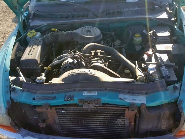 1B7GG23Y1VS145812 - 1997 DODGE DAKOTA TEAL photo 7