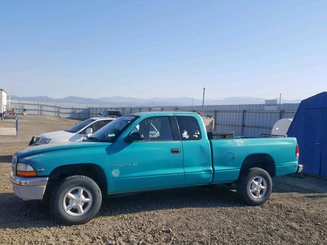 1B7GG23Y1VS145812 - 1997 DODGE DAKOTA TEAL photo 9