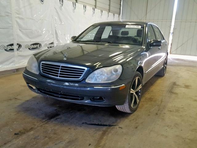 WDBNG75J81A167017 - 2001 MERCEDES-BENZ S 500 BLACK photo 2