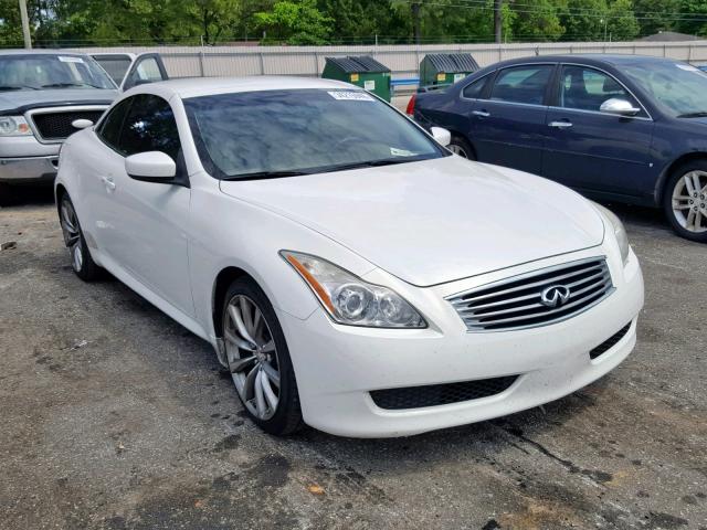 JNKCV66E89M724897 - 2009 INFINITI G37 BASE WHITE photo 1