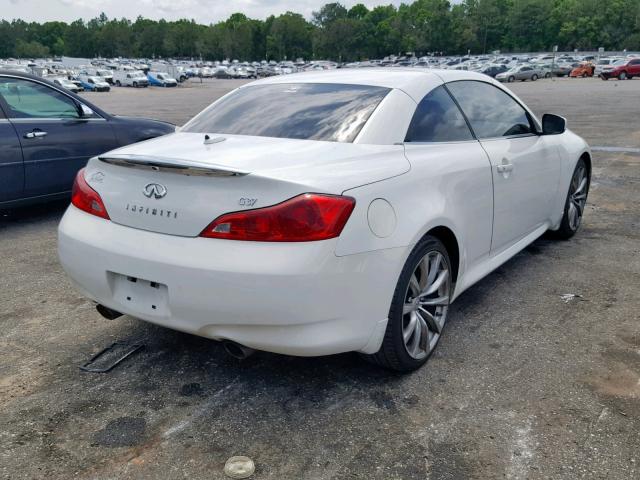 JNKCV66E89M724897 - 2009 INFINITI G37 BASE WHITE photo 4