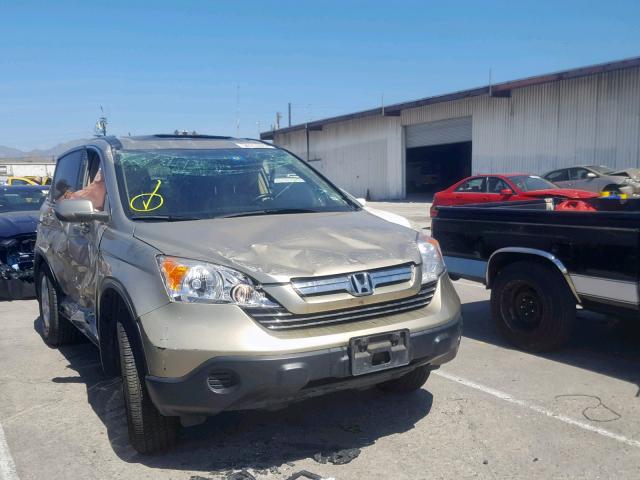 JHLRE38758C053902 - 2008 HONDA CR-V EXL BEIGE photo 1