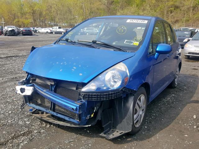 JHMGD38488S030406 - 2008 HONDA FIT BLUE photo 2