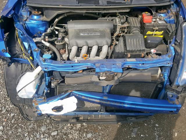 JHMGD38488S030406 - 2008 HONDA FIT BLUE photo 7