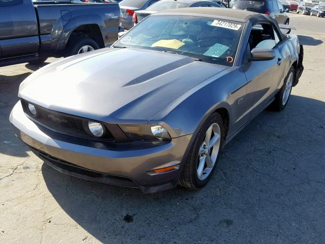 1ZVBP8FH2A5160754 - 2010 FORD MUSTANG GT CHARCOAL photo 2