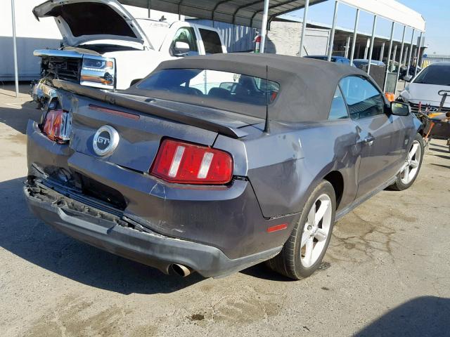 1ZVBP8FH2A5160754 - 2010 FORD MUSTANG GT CHARCOAL photo 4