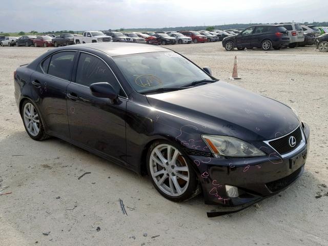 JTHBE262375013447 - 2007 LEXUS IS 350 BLACK photo 1