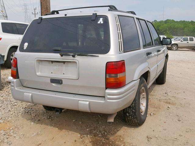 1J4FX48S5WC259684 - 1998 JEEP GRAND CHER SILVER photo 4