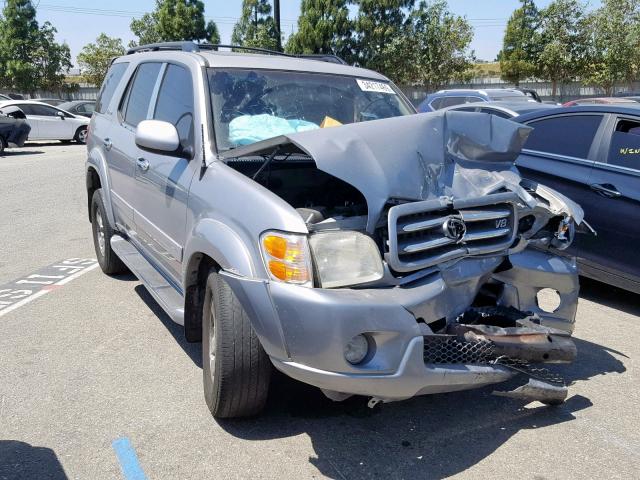 5TDZT38A72S114574 - 2002 TOYOTA SEQUOIA LI GRAY photo 1