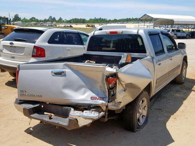 1GTDSCD95A8112351 - 2010 GMC CANYON SLE SILVER photo 4