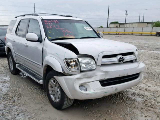 5TDBT48A16S270039 - 2006 TOYOTA SEQUOIA LI WHITE photo 1