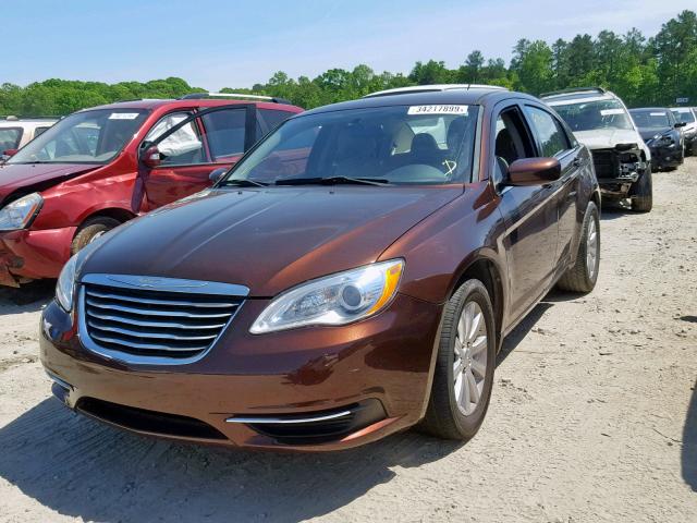 1C3CCBBB9DN549868 - 2013 CHRYSLER 200 TOURIN BROWN photo 2