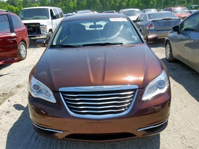 1C3CCBBB9DN549868 - 2013 CHRYSLER 200 TOURIN BROWN photo 9