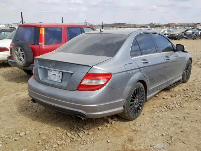 WDDGF52X38F109717 - 2008 MERCEDES-BENZ C 230 GRAY photo 4