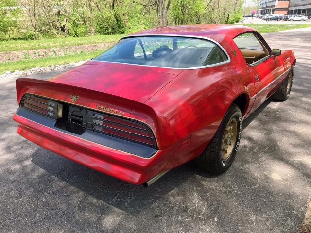 2T87P6H522246 - 1976 PONTIAC FIREBIRD RED photo 4