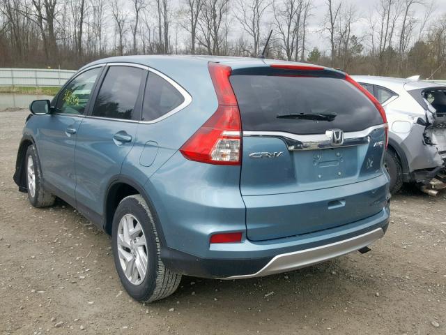 2HKRM4H56GH695181 - 2016 HONDA CR-V EX BLUE photo 3