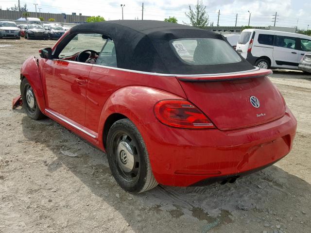 3VW517AT8GM806578 - 2016 VOLKSWAGEN BEETLE S/S RED photo 3