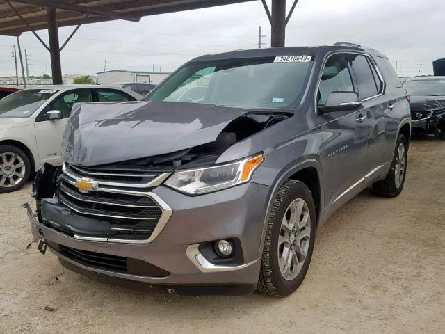 1GNEVJKW4JJ240945 - 2018 CHEVROLET TRAVERSE P GRAY photo 2