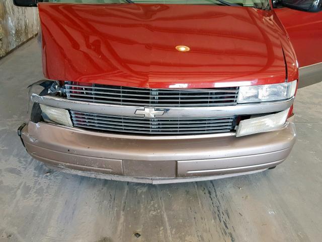 1GNDM19W5YB135128 - 2000 CHEVROLET ASTRO RED photo 7