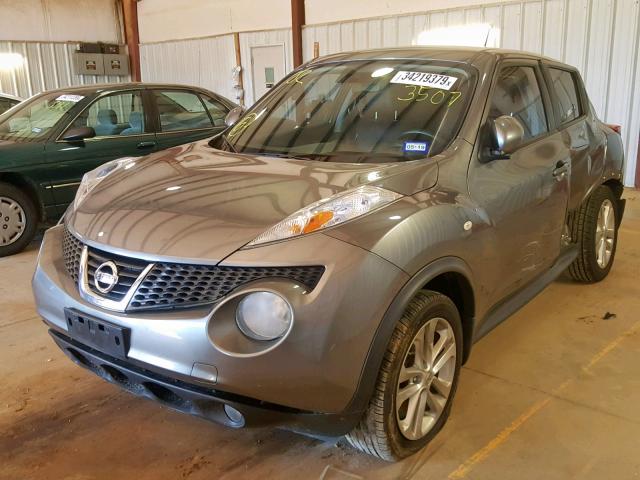 JN8AF5MR5CT113507 - 2012 NISSAN JUKE S GRAY photo 2