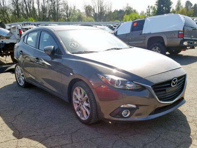 JM1BM1L31F1242680 - 2015 MAZDA 3 TOURING GRAY photo 1