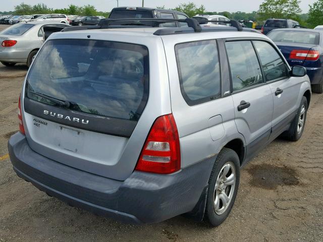 JF1SG63614H712408 - 2004 SUBARU FORESTER 2 SILVER photo 4