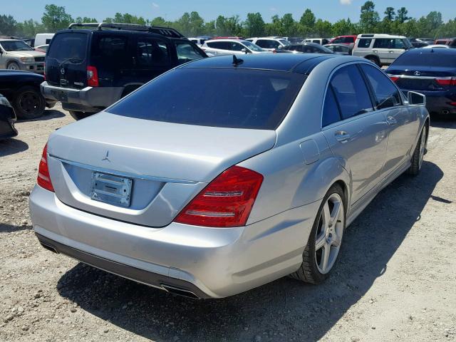 WDDNG7BB8AA347005 - 2010 MERCEDES-BENZ S 550 SILVER photo 4