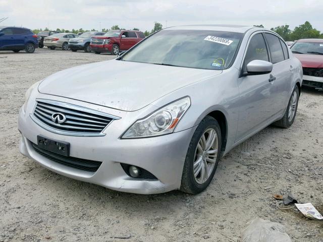 JN1CV6AP8BM302938 - 2011 INFINITI G37 BASE SILVER photo 2