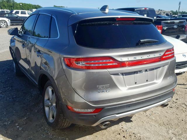 5LMCJ1C93HUL14667 - 2017 LINCOLN MKC PREMIE GRAY photo 3