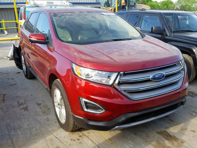 2FMPK3J94JBC31079 - 2018 FORD EDGE SEL RED photo 1