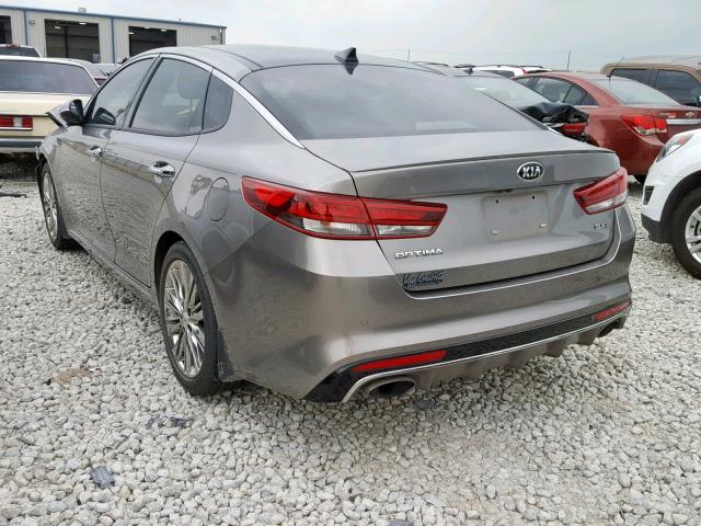 5XXGV4L26GG119006 - 2016 KIA OPTIMA SXL GRAY photo 3