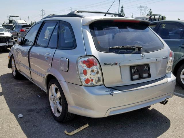 JM1BJ245721627590 - 2002 MAZDA PROTEGE PR SILVER photo 3