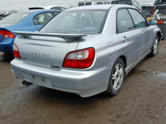 JF1GD29693G500777 - 2003 SUBARU IMPREZA WR SILVER photo 4