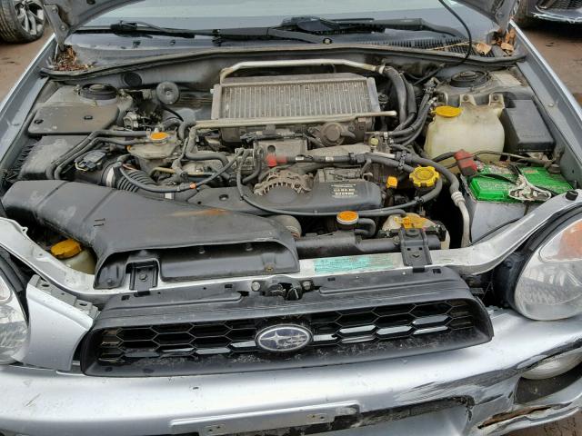 JF1GD29693G500777 - 2003 SUBARU IMPREZA WR SILVER photo 7