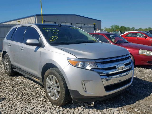 2FMDK3J97DBB17441 - 2013 FORD EDGE SEL SILVER photo 1