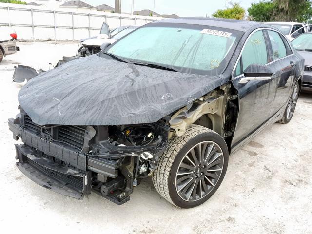 3LN6L2LU8GR627448 - 2016 LINCOLN MKZ HYBRID BLACK photo 2