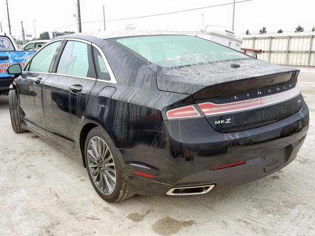 3LN6L2LU8GR627448 - 2016 LINCOLN MKZ HYBRID BLACK photo 3