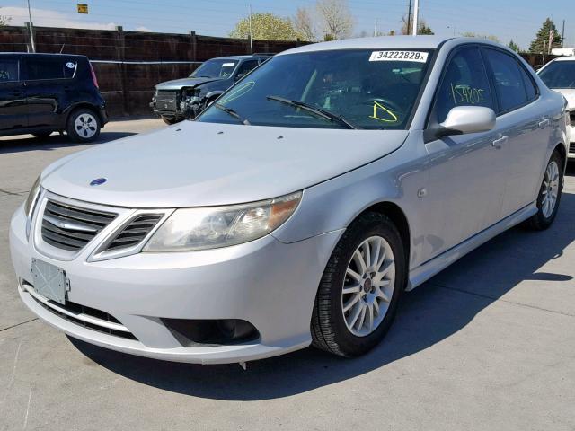 YS3FB49Y081008277 - 2008 SAAB 9-3 2.0T SILVER photo 2