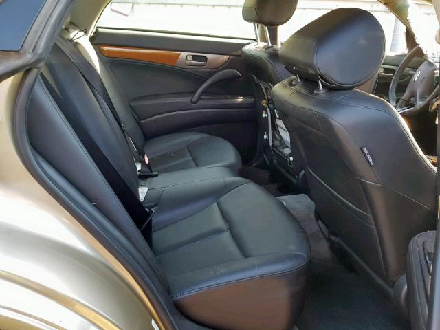 JNKAY41E53M000621 - 2003 INFINITI M45 TAN photo 6