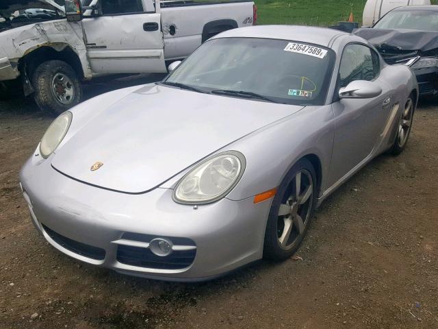 WP0AA29807U761684 - 2007 PORSCHE CAYMAN S SILVER photo 2