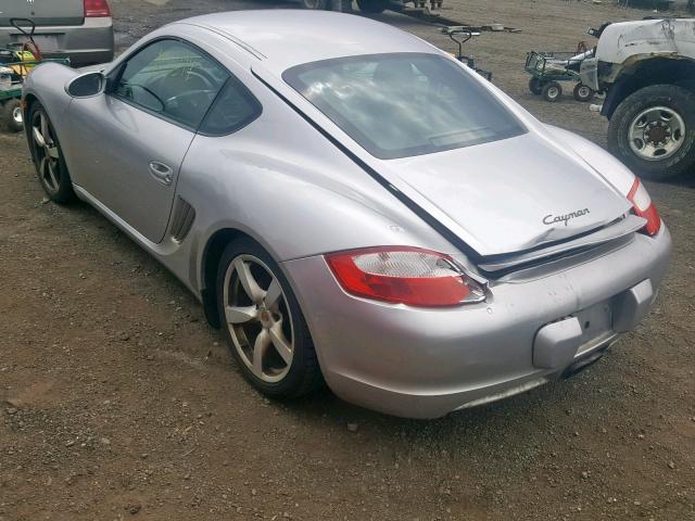 WP0AA29807U761684 - 2007 PORSCHE CAYMAN S SILVER photo 3