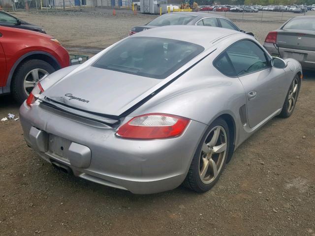 WP0AA29807U761684 - 2007 PORSCHE CAYMAN S SILVER photo 4