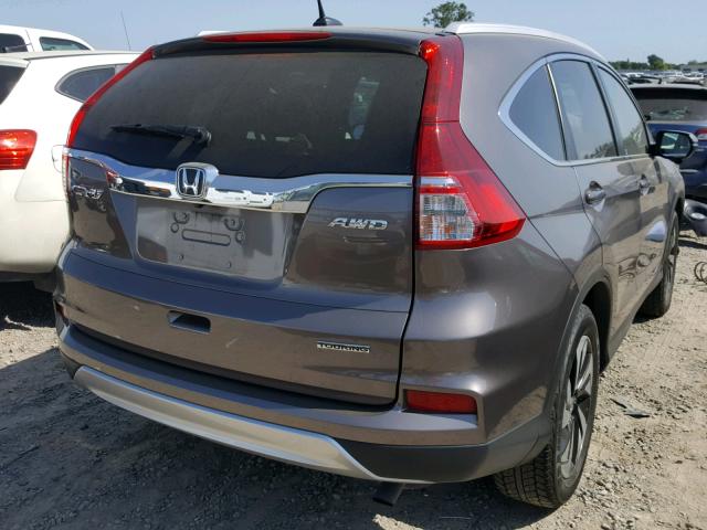 5J6RM4H94GL118691 - 2016 HONDA CR-V TOURI GRAY photo 4