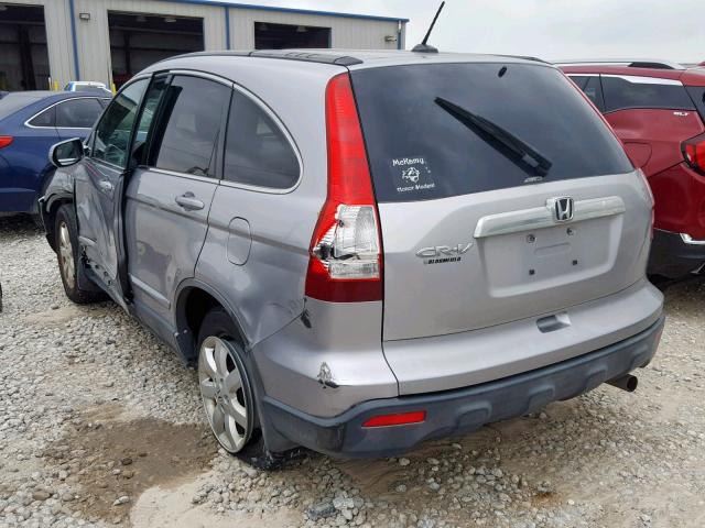 JHLRE48768C026777 - 2008 HONDA CR-V EXL SILVER photo 3