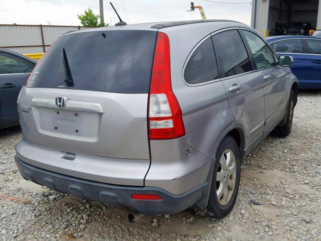 JHLRE48768C026777 - 2008 HONDA CR-V EXL SILVER photo 4