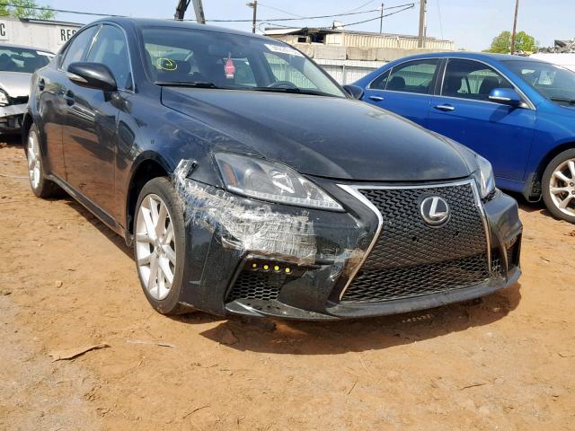 JTHCF5C26B5046846 - 2011 LEXUS IS 250 BLACK photo 1