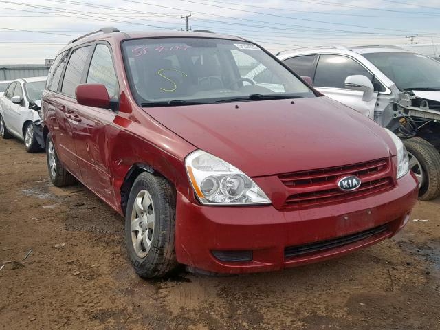 KNDMG4C3XA6332701 - 2010 KIA SEDONA LX RED photo 1