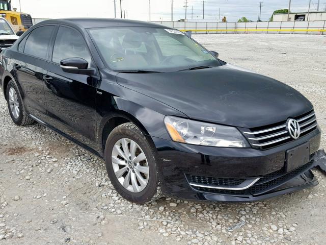 1VWAS7A38FC039665 - 2015 VOLKSWAGEN PASSAT S BLACK photo 1